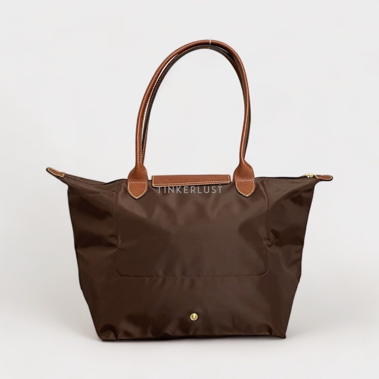 LONGCHAMP Le Pliage P81 Ebony ハンドバッグ Le Pliage Original Pouch with handle Black - Recycled canvas